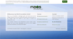 Desktop Screenshot of maus-immobilien.com