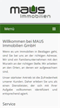 Mobile Screenshot of maus-immobilien.com